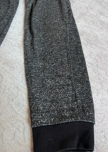 Gri Örgü Kadın Rahat Kesim Eşofman Altı - Görsel 2