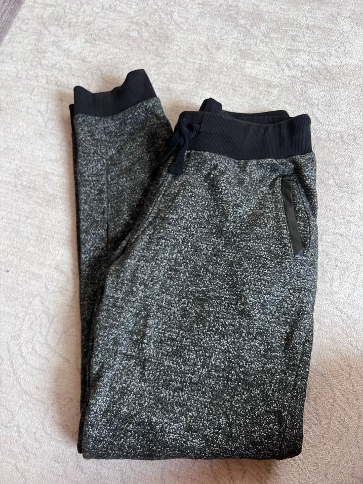 Gri Örgü Kadın Rahat Kesim Eşofman Altı - Görsel 3