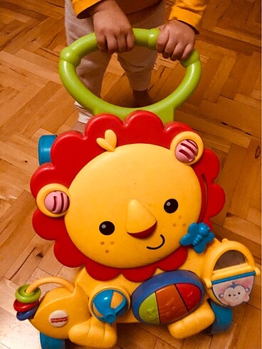 Fisher Price Aslan müzikli yürüme arkadaşı