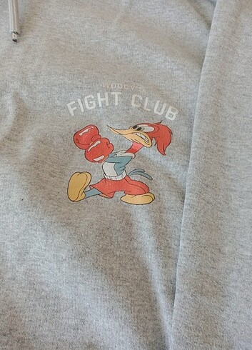 l Beden gri Renk ön ve arka baskılı gri sweatshirt