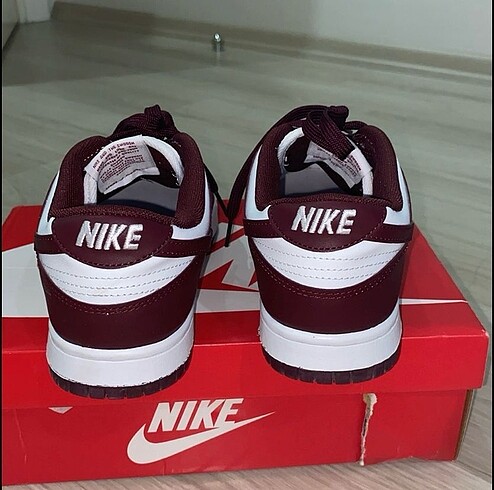 38 Beden bordo Renk NİKE DUNK BORDO
