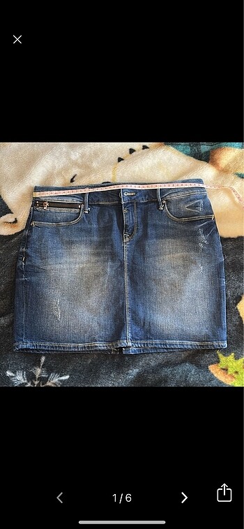Mavi jeans mini kot etek