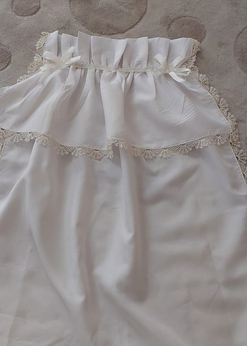 Dantel Detaylı Beyaz ortu - Görsel 2