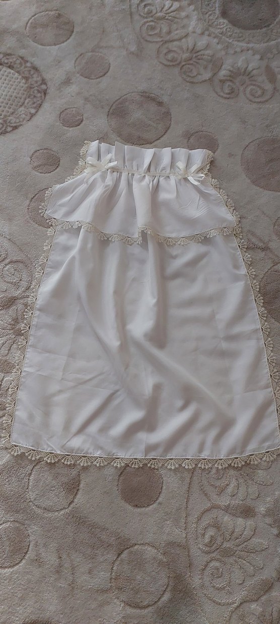 Dantel Detaylı Beyaz ortu - Görsel 3