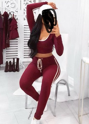 Zara Bordo Kadın Eşofman Takımı