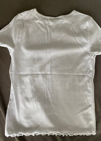 Kısa Kollu Keten Tişört - Görsel 2