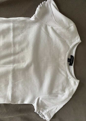 Kısa Kollu Keten Tişört - Görsel 4