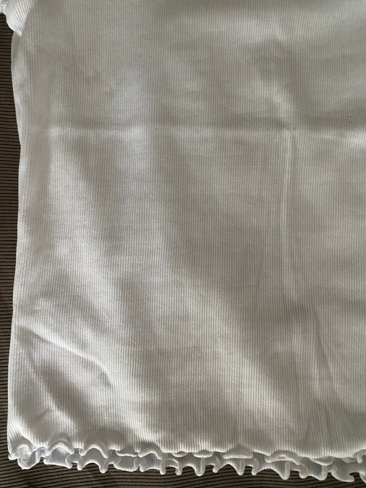 Kısa Kollu Keten Tişört - Görsel 3