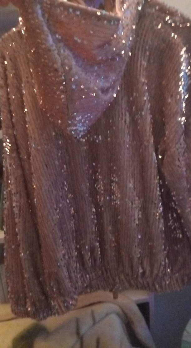 Pembe Parlak Uzun Kollu Kadın Bluz - Görsel 2