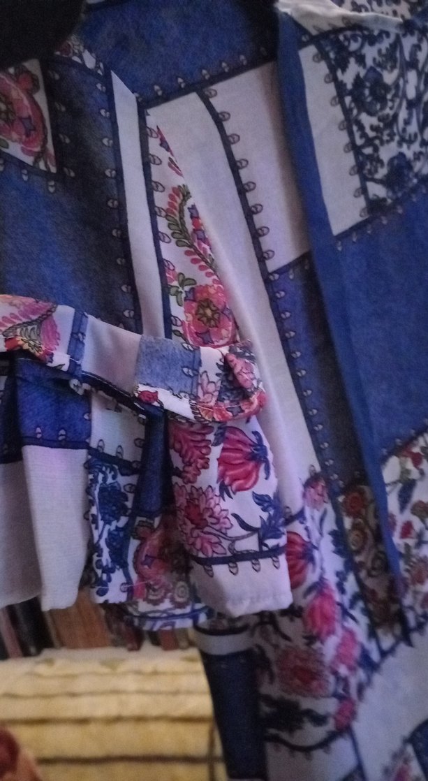 Bohem Kısa Kollu Mini Bluz - Görsel 3