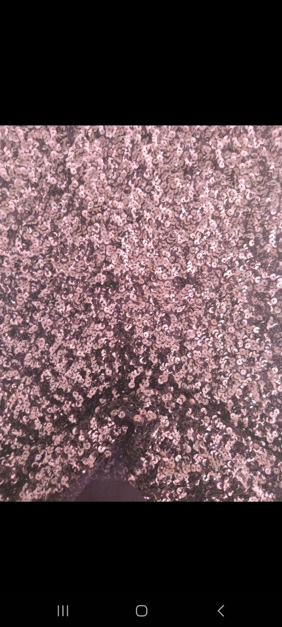 Bordo Payetli V Yaka Midi Abiye Elbise - Görsel 5