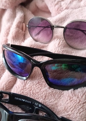 Kadın Çok Renkli Kürk Detaylı Gözlük Seti - Görsel 3