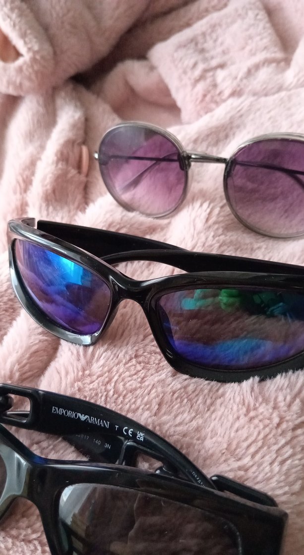 Kadın Çok Renkli Kürk Detaylı Gözlük Seti - Görsel 3