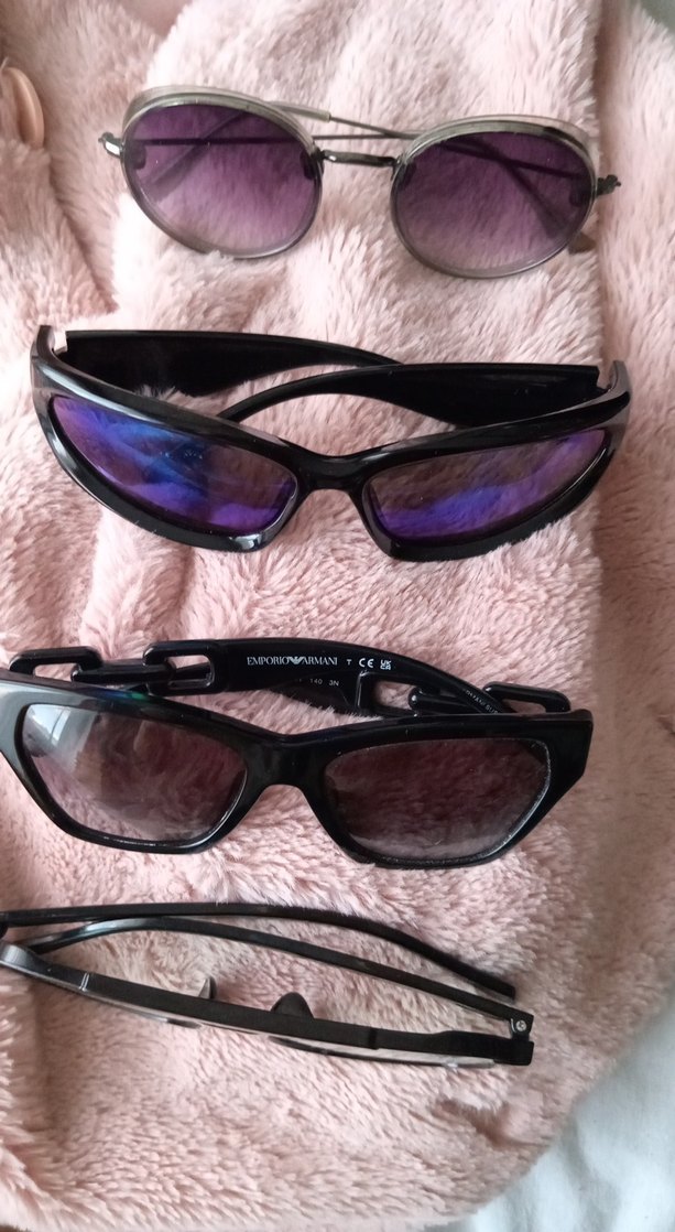 Kadın Çok Renkli Kürk Detaylı Gözlük Seti - Görsel 2