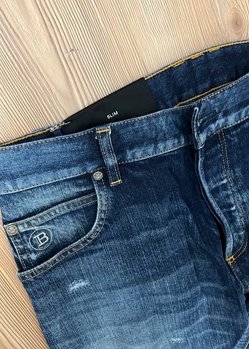 Erkek Mavi Rahat Kesim Denim Jean - Görsel 2