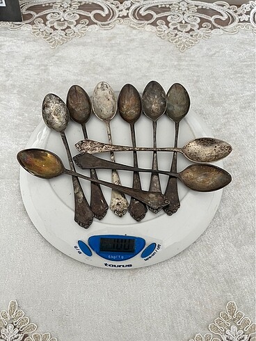 9 ADET ÇAY KAŞIĞI 800 AYAR 100 GRAM