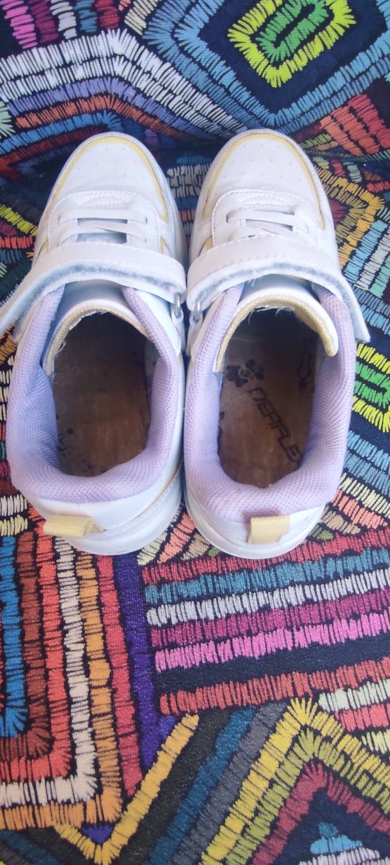 Beyaz Kız Çocuk Bağcıklı FILA spor ayakkabı - Görsel 3