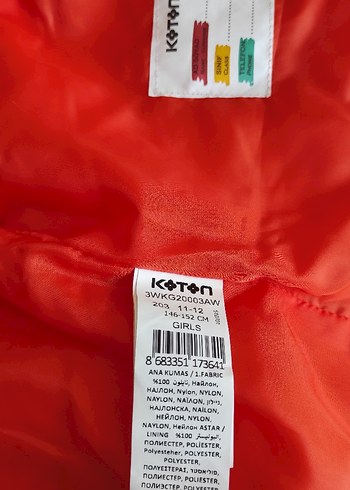 Turuncu Kapüşonlu Çocuk Yelek - Görsel 5