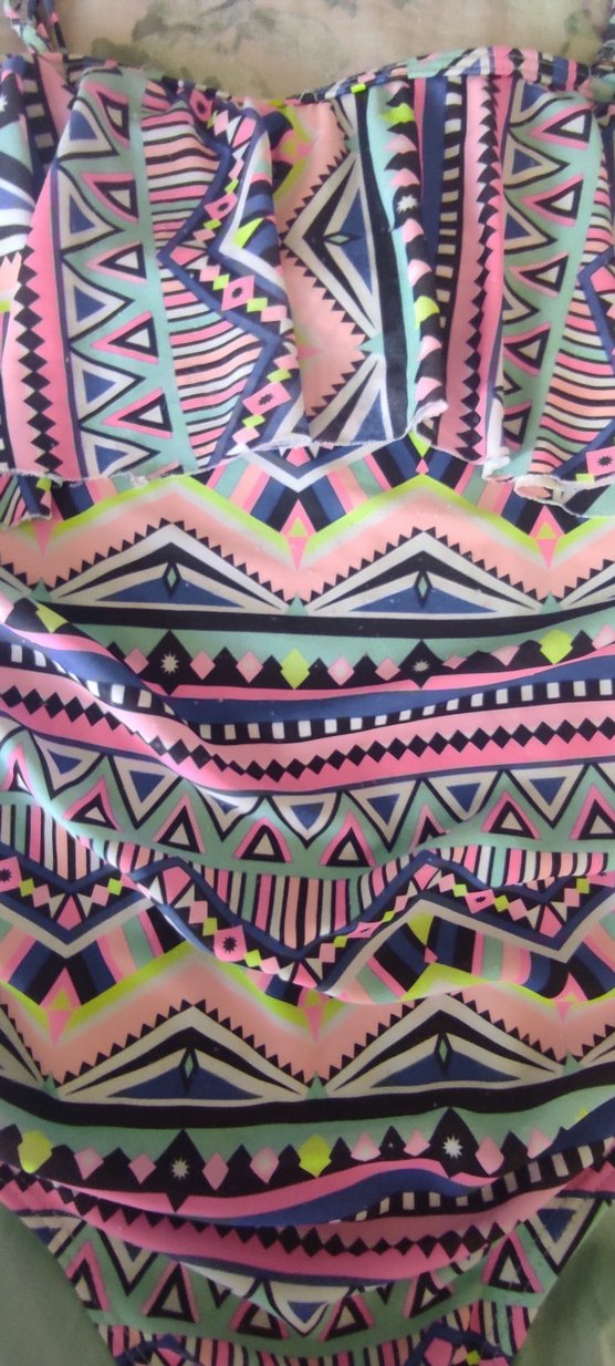 H&M Kız Çocuk Bohem Çok Renkli Mayo - Görsel 3