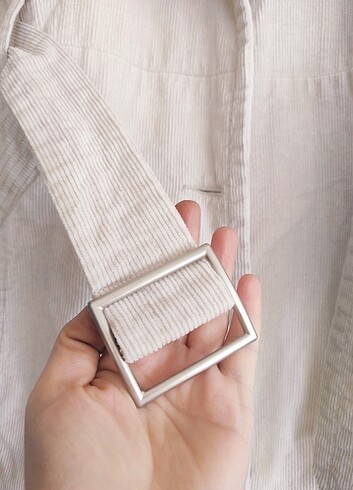 Koton kadife trençkot - Görsel 7