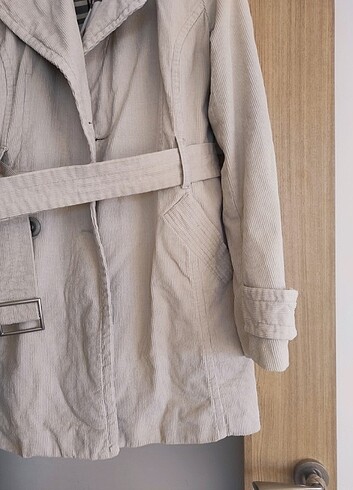 Koton kadife trençkot - Görsel 8