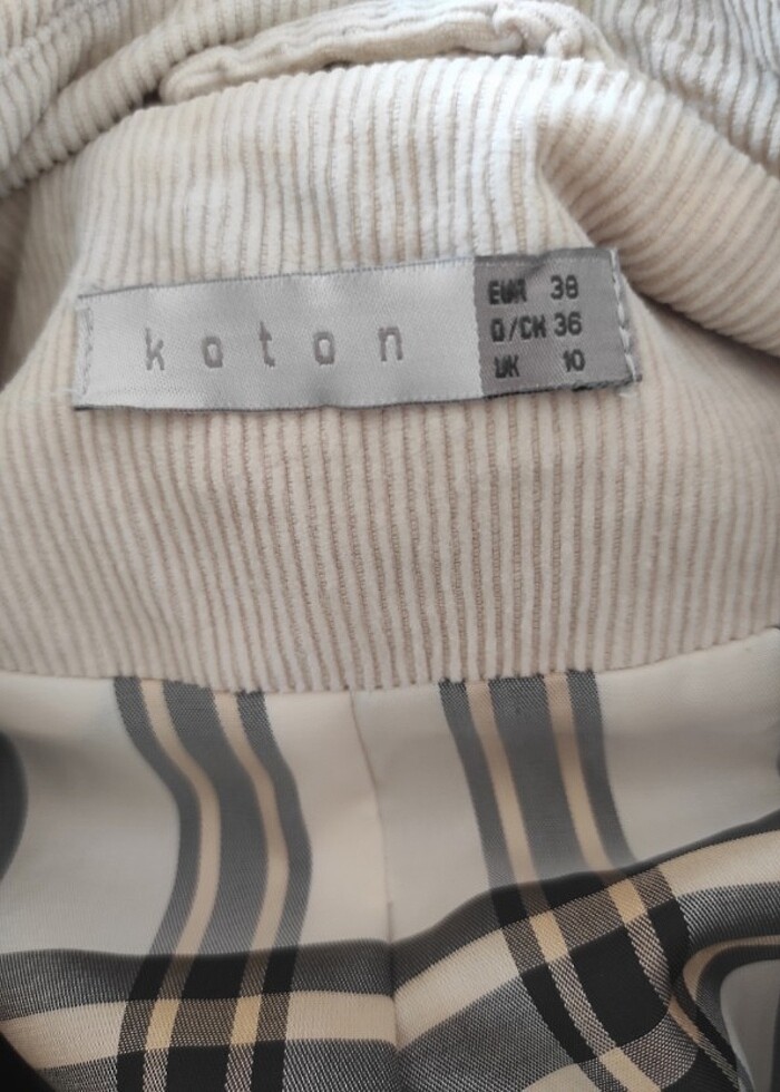 Koton kadife trençkot - Görsel 5