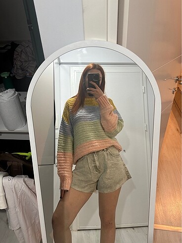 shein mint yeşili şort