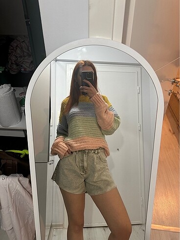 Sheinside shein mint yeşili şort