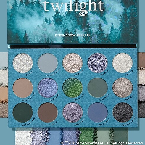 ColourPop colour pop twilight alacakaranlık far paleti