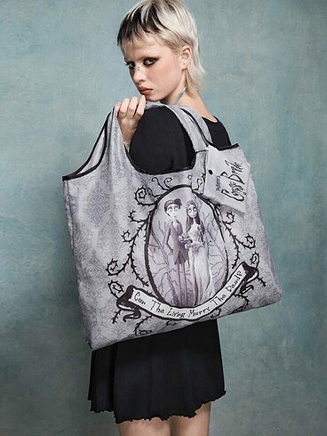 Diğer corpse bride x shein tote bag