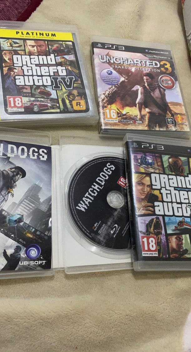 Watch Dogs, Uncharted 3, GTA IV ve GTA V PS3 Oyunları - Görsel 2