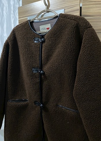 Kahverengi, Kürklü,  kadın Ceket - Görsel 2
