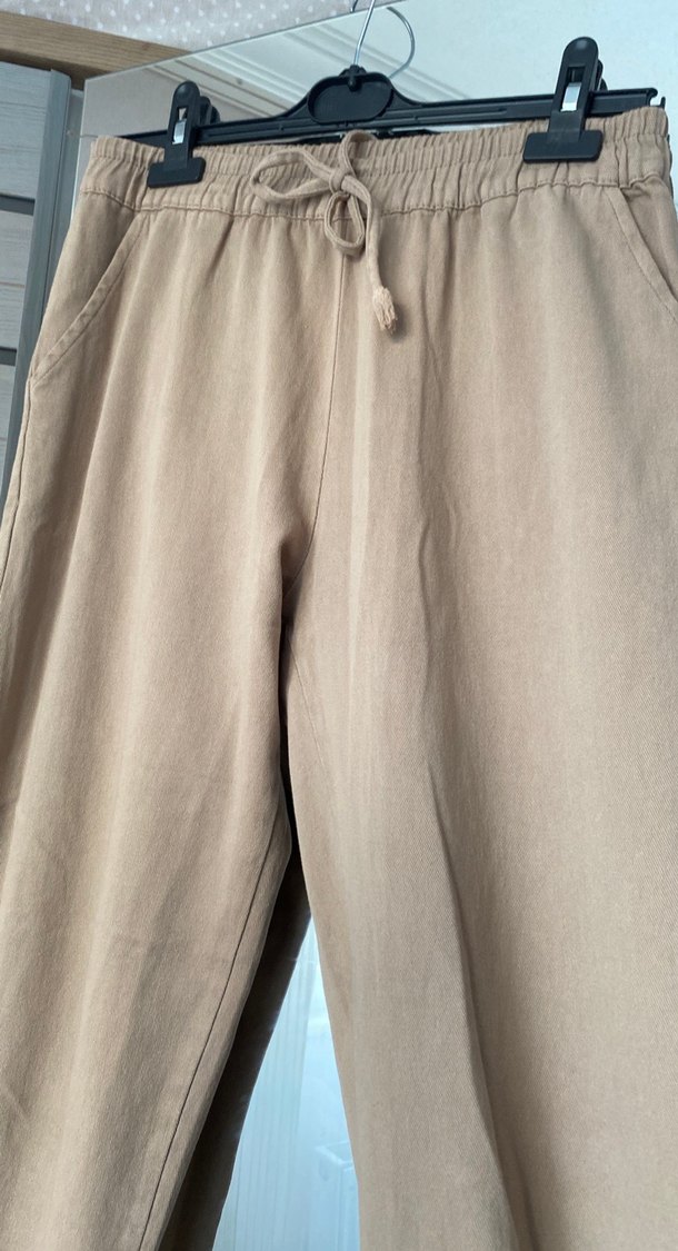Kadın keten pantolon - Görsel 2