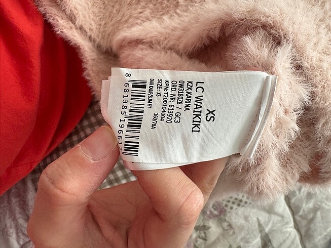 xs Beden pembe Renk Lcw crop kazak