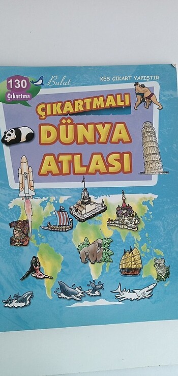 Çıkartmalı Dünya Atlası-130 lu