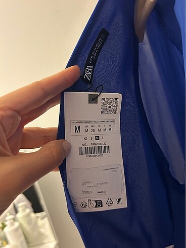 m Beden lacivert Renk Zara Saten Bluz