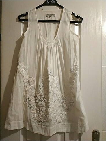 s Beden beyaz Renk Mudo collection kısa elbise