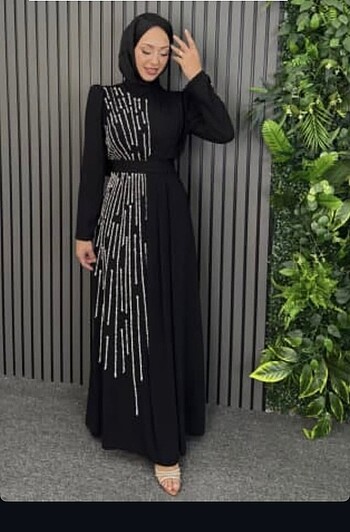 Armine Siyah büyük beden abiye