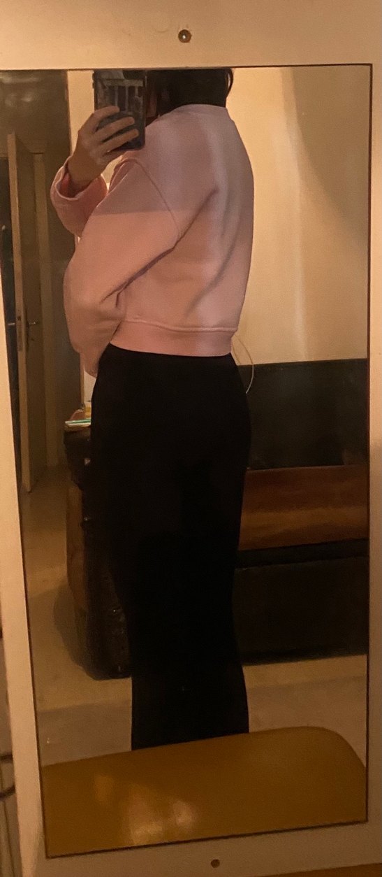 Pembe Uzun Kollu Kadın Sweatshirt - Görsel 2