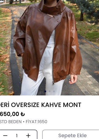 Kadın Kahverengi suni deri - Görsel 4