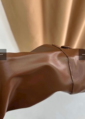 Kadın Kahverengi suni deri - Görsel 5