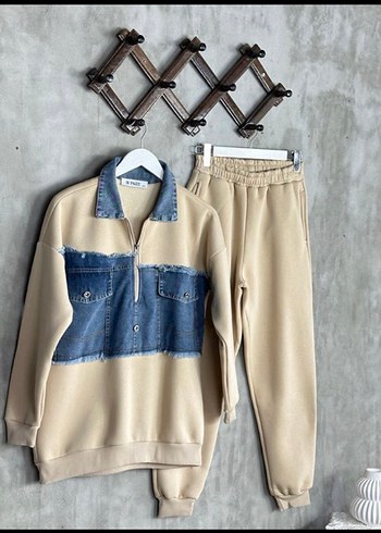 Kot Detaylı Eşofman Takımı - Görsel 4