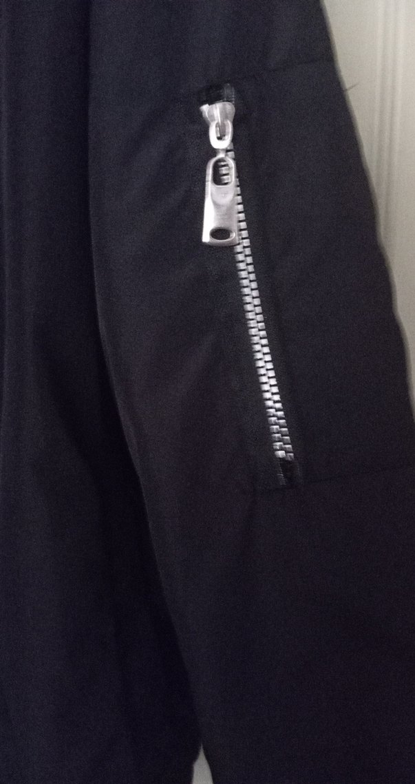 Siyah Fermuarlı Kadın Midi Ceket - Görsel 2