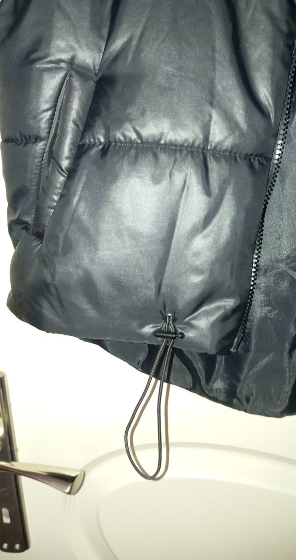 Siyah Deri Fermuarlı Yelek - Görsel 2