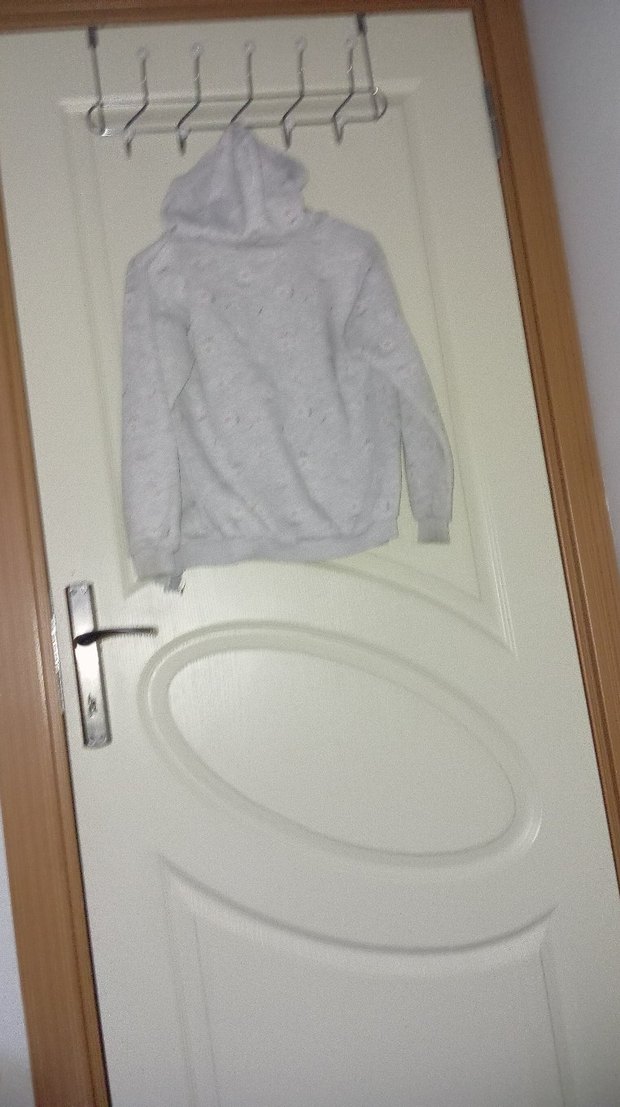 Kız Çocuk Gri Fermuarlı Sweatshirt - Görsel 4