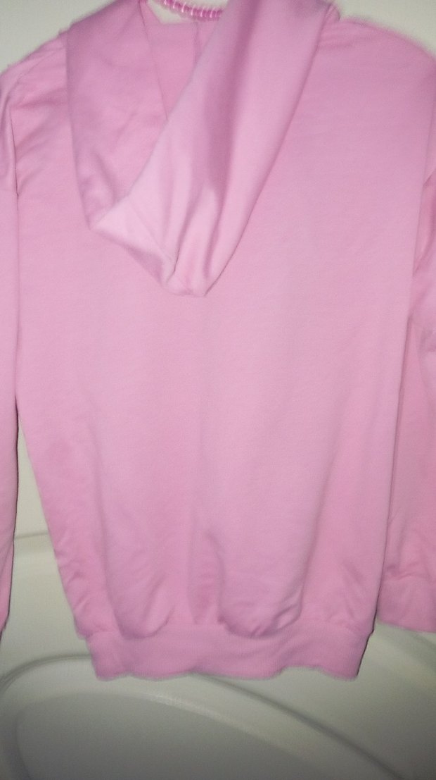 Pembe MIAV Baskılı kız çocuk Sweatshirt - Görsel 4