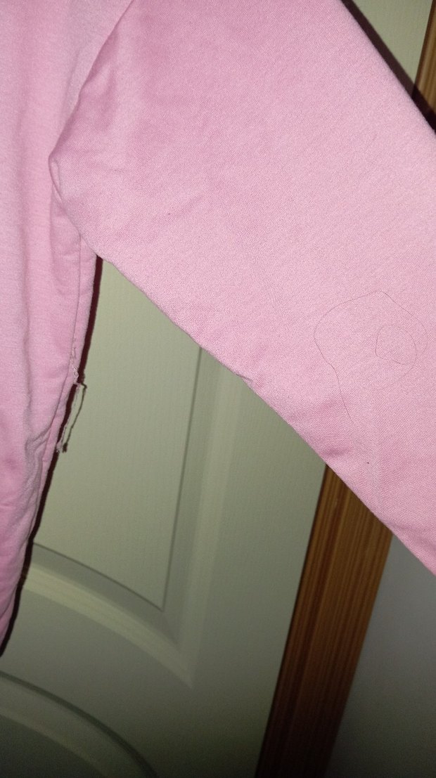 Pembe MIAV Baskılı kız çocuk Sweatshirt - Görsel 3