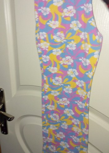 Kız Çocuk Çok Renkli Pilili Tayt - Görsel 3