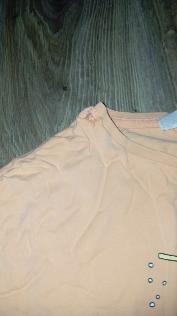 Bej Baskılı Kız Çocuk Kısa Kollu Tişört - Görsel 3