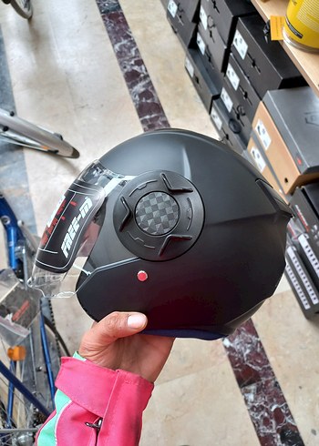 Mat Siyah Yarım Yazlık kask s m l xl xl bedenler - Görsel 5